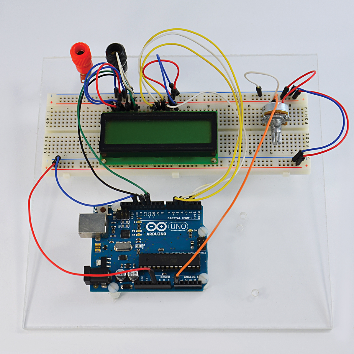 Il potenziometro e il display